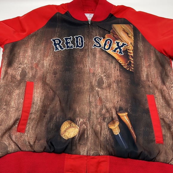 G-lll BOSTON RED SOX MENS SIZE XXL FULL ZIP WINDBREAKER RED BLUE JACKET - Picture 6 of 12